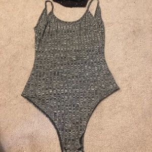 Women’s gray bodysuit